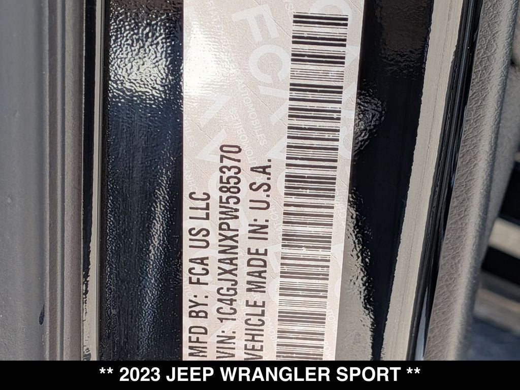 2023 Jeep Wrangler Sport