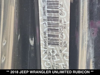 2018 Jeep Wrangler Unlimited Rubicon