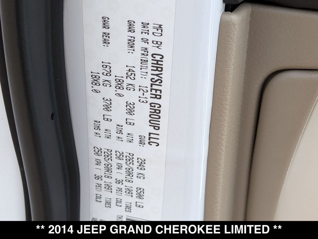 2014 Jeep Grand Cherokee Limited