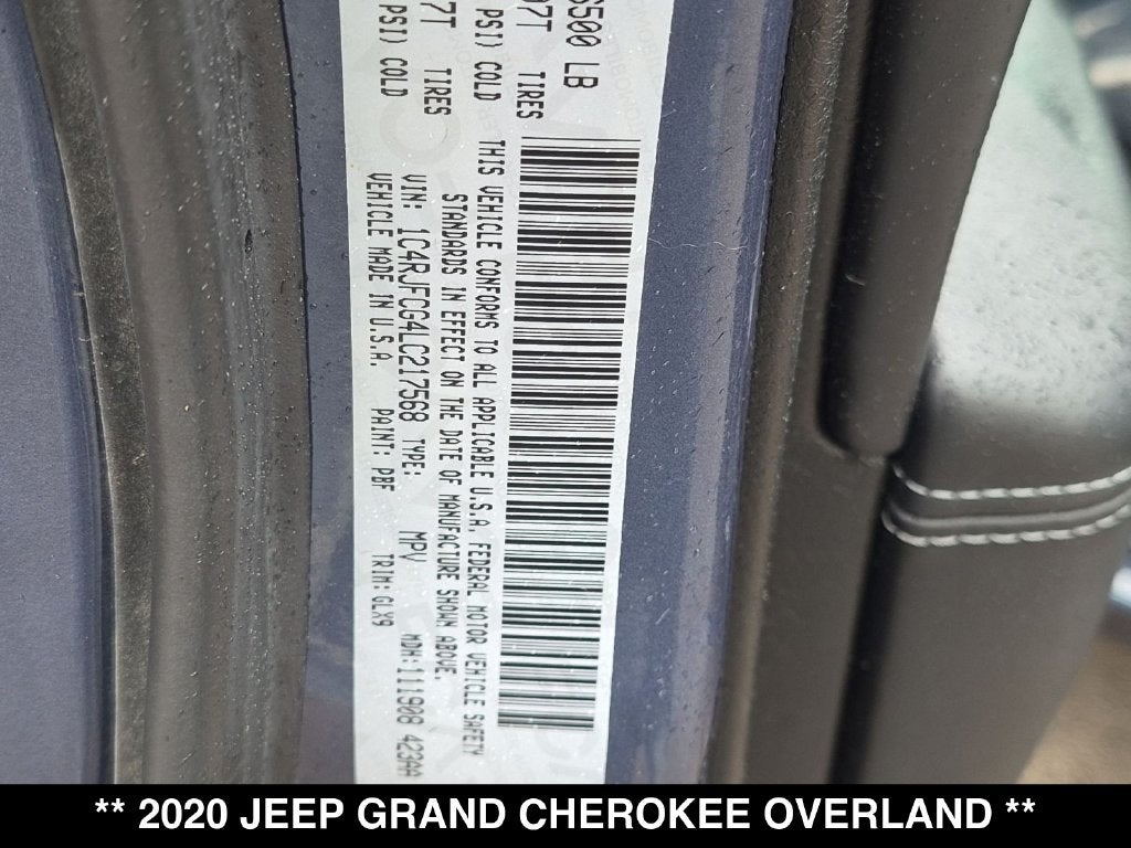 2020 Jeep Grand Cherokee Overland