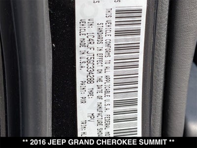 2016 Jeep Grand Cherokee Summit