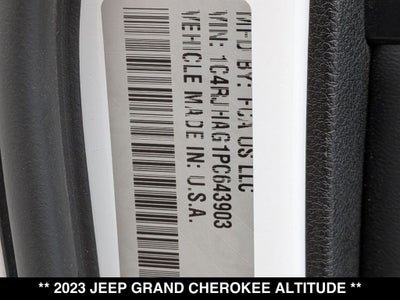 2023 Jeep Grand Cherokee Altitude X