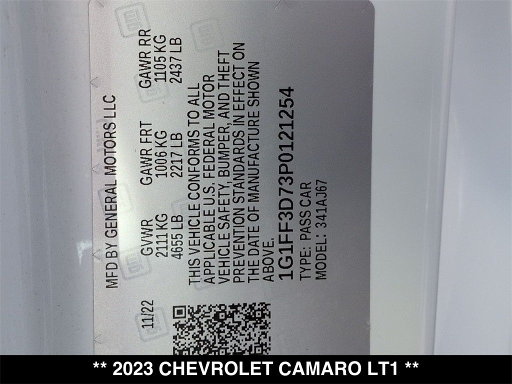 2023 Chevrolet Camaro LT1