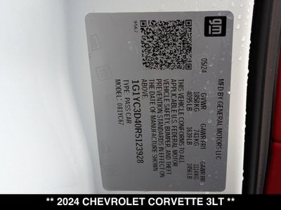 2024 Chevrolet Corvette Stingray 3LT