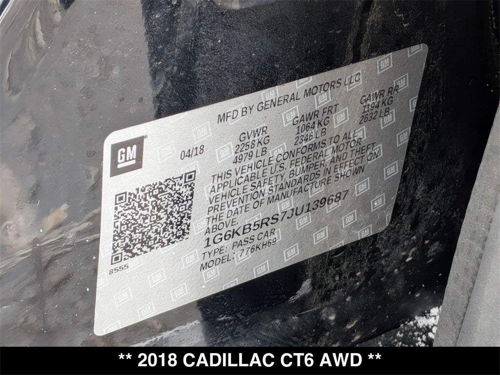 2018 Cadillac CT6 3.6L