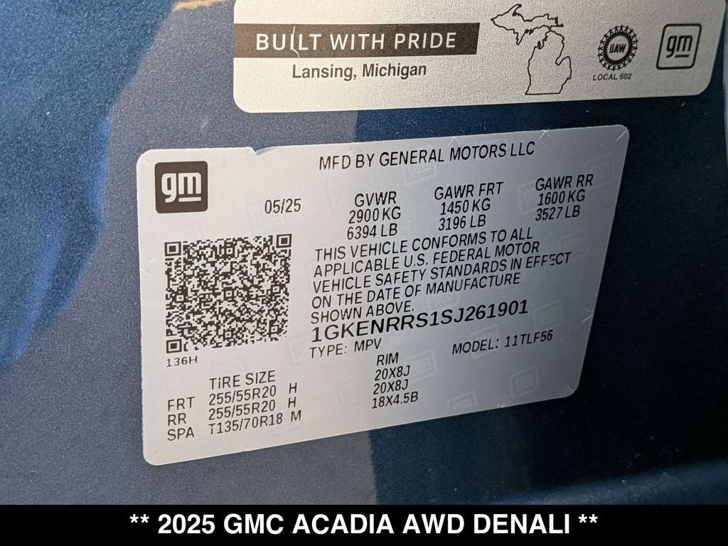 2025 GMC Acadia Denali