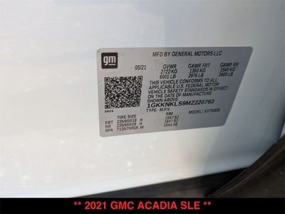 2021 GMC Acadia SLE