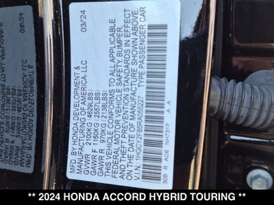 2024 Honda Accord Hybrid Touring