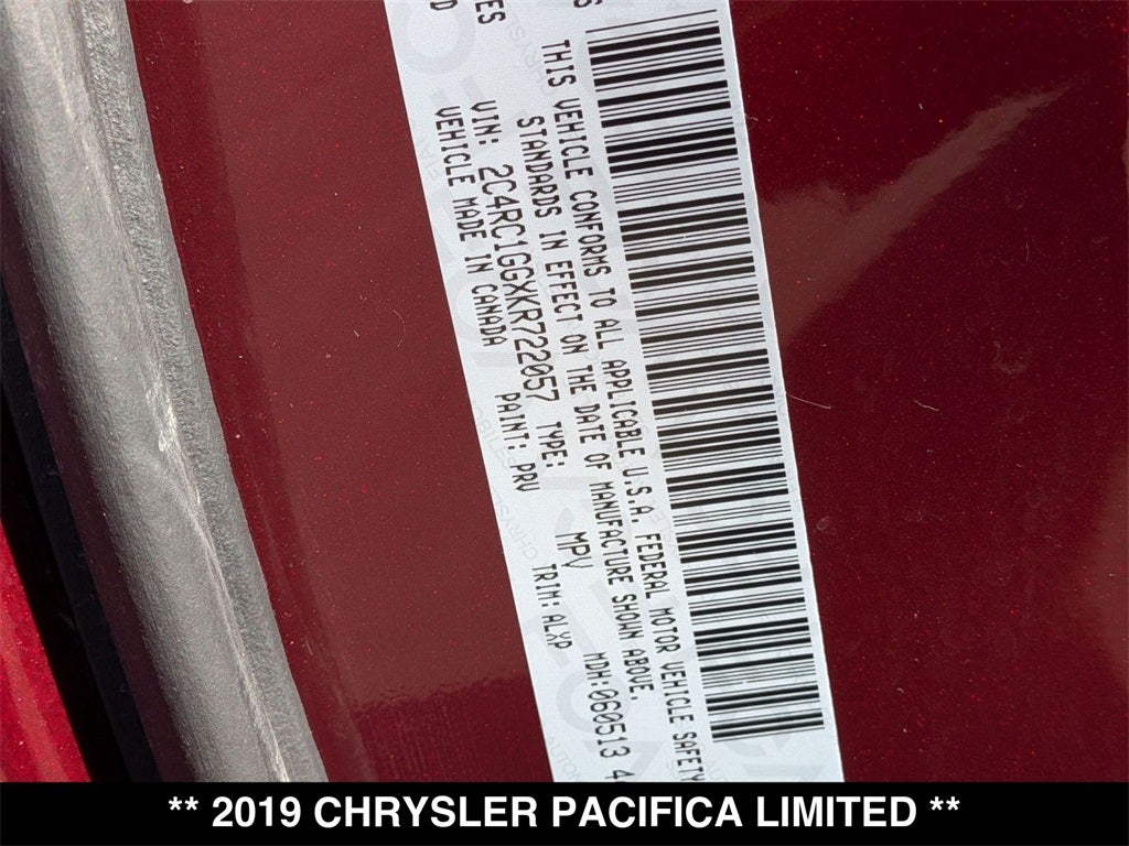 2019 Chrysler Pacifica Limited