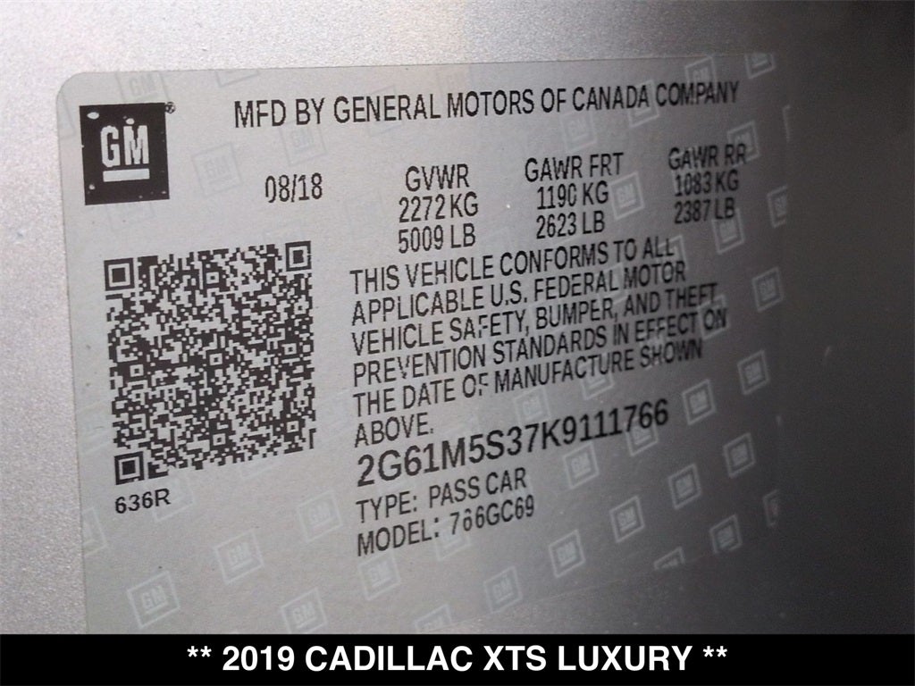 2019 Cadillac XTS Luxury