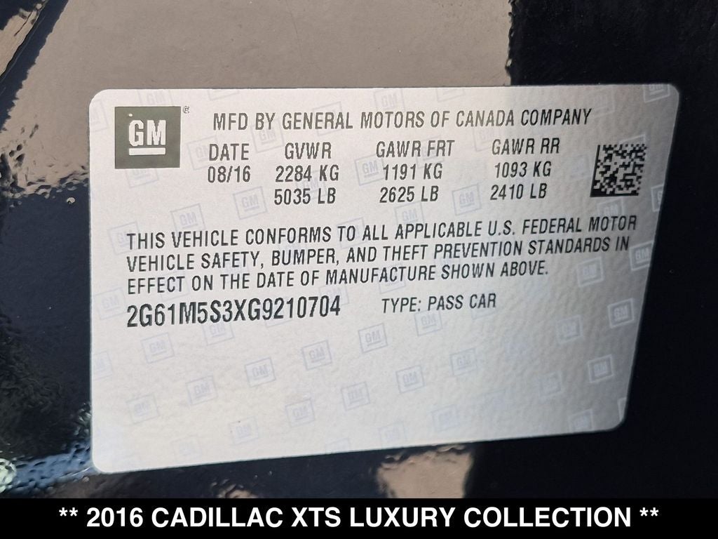 2016 Cadillac XTS Luxury