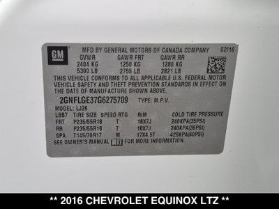 2016 Chevrolet Equinox LTZ