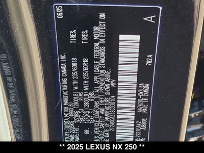 2025 Lexus NX 250 Base