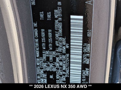 2026 Lexus NX AWD