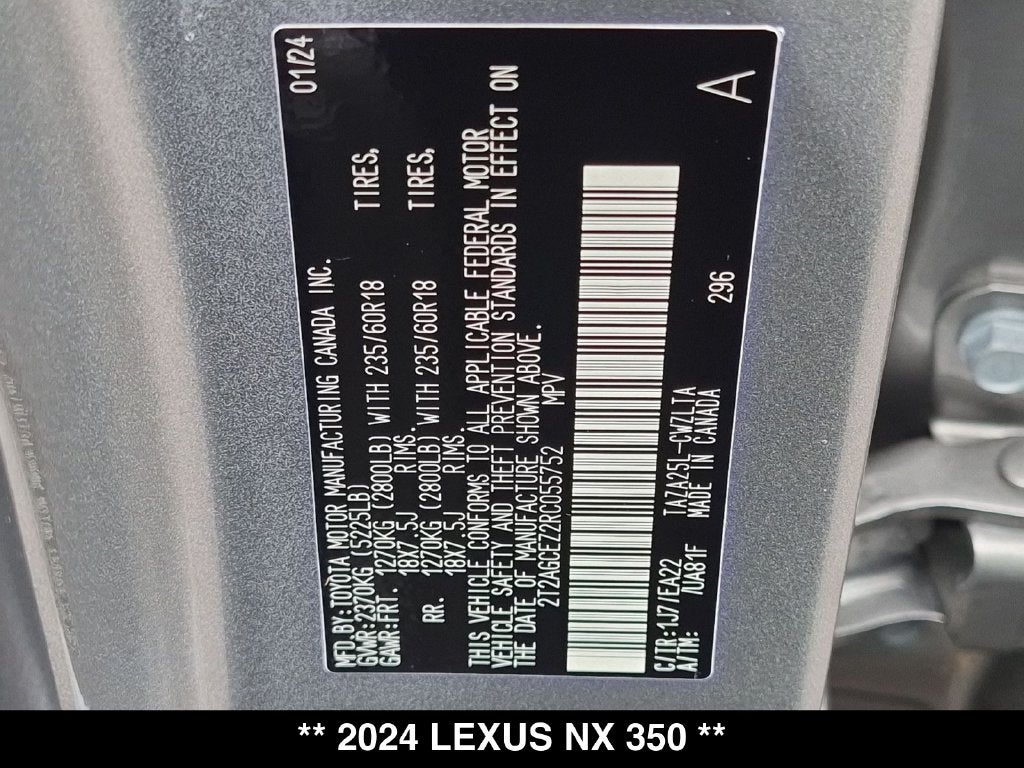 2024 Lexus NX 350 Base