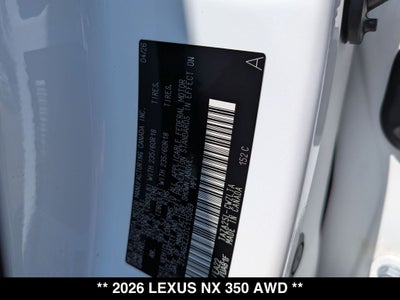 2026 Lexus NX AWD