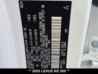 2025 Lexus NX 350 Base