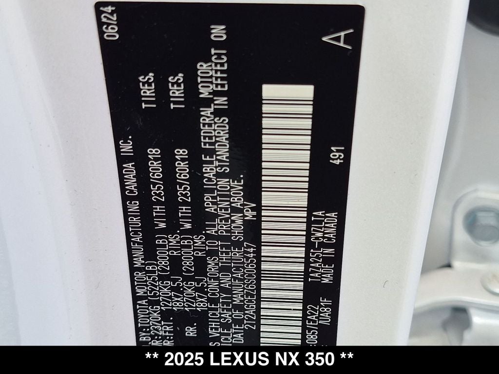 2025 Lexus NX 350 Base