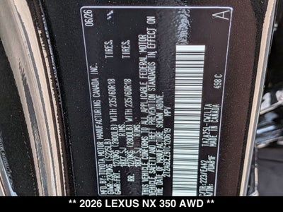 2026 Lexus NX AWD