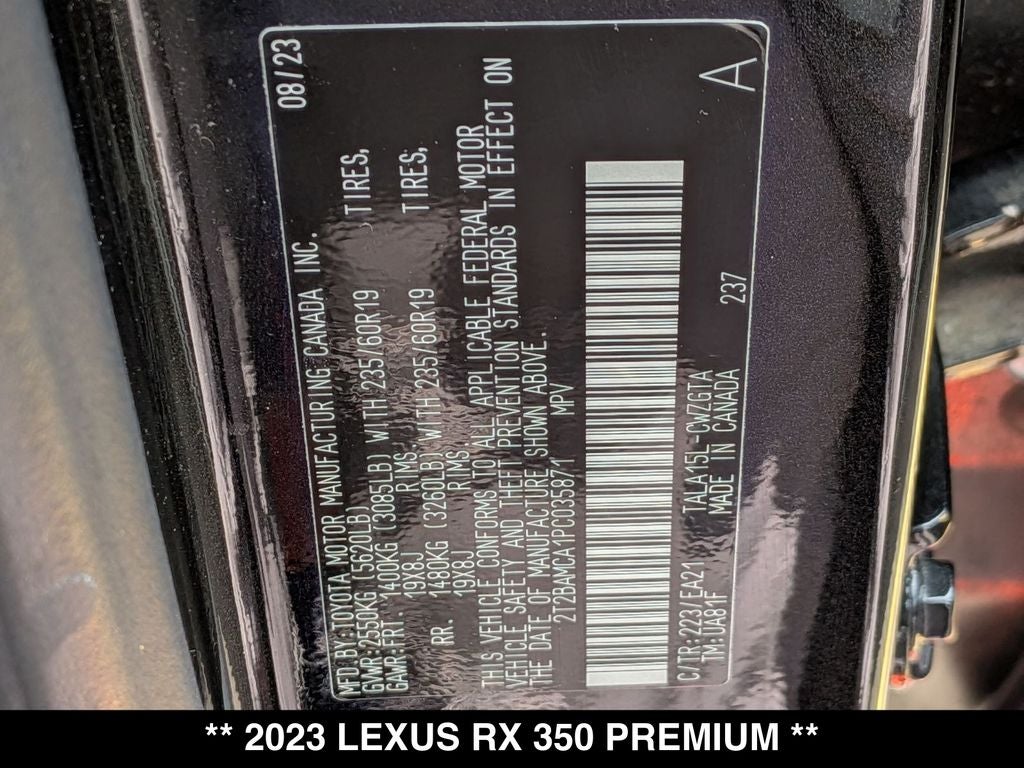 2023 Lexus RX 350 Premium