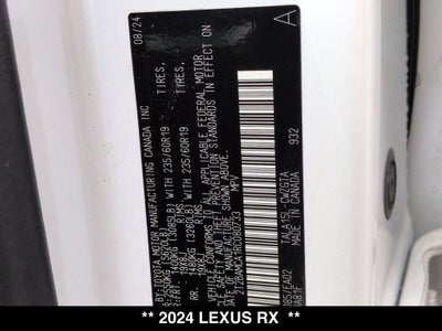 2024 Lexus RX 350 Premium