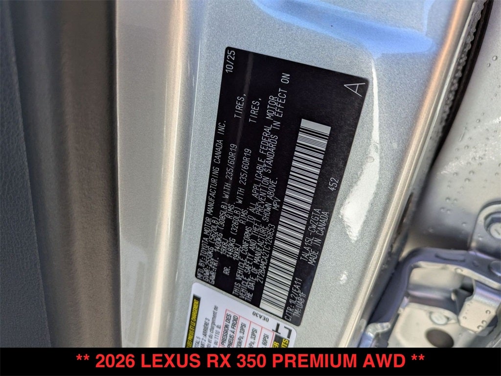 2026 Lexus RX PREMIUM