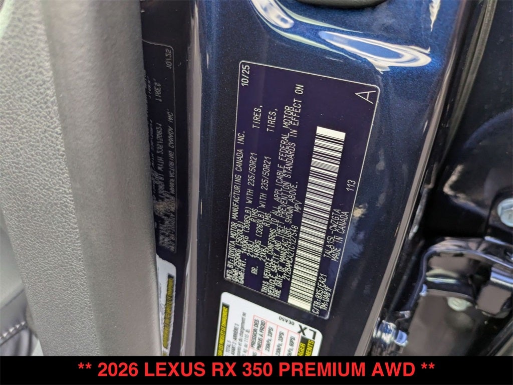 2026 Lexus RX PREMIUM