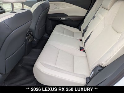 2026 Lexus RX 350 Luxury