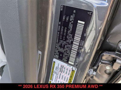 2026 Lexus RX PREMIUM