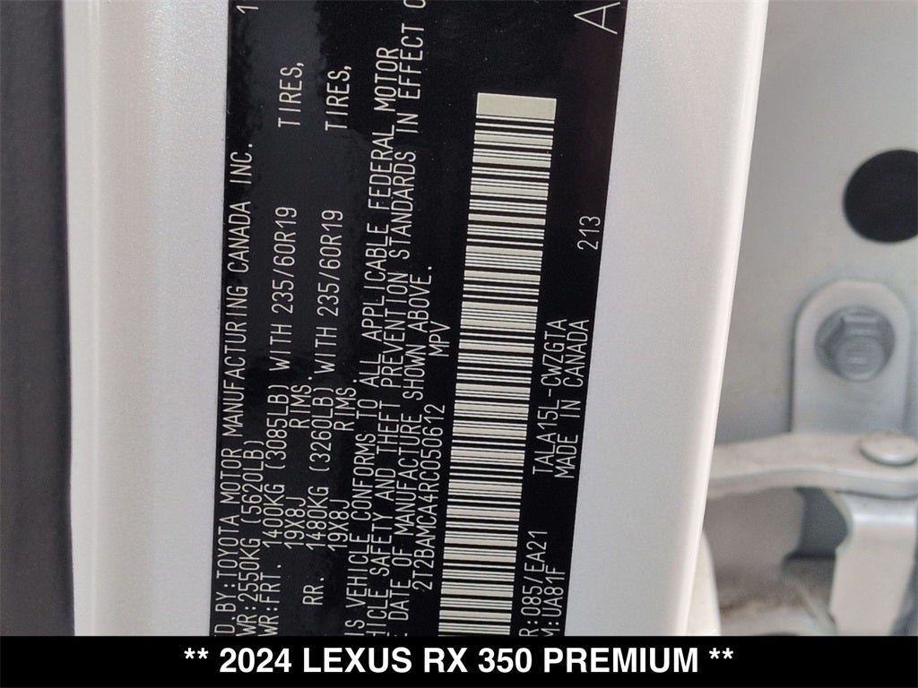 2024 Lexus RX 350 Premium