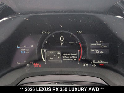 2026 Lexus RX LUXURY