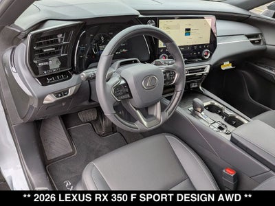2026 Lexus RX F SPORT DESIGN