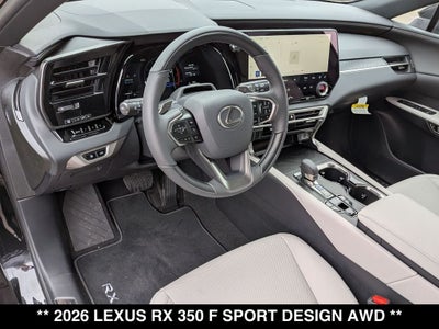 2026 Lexus RX 350 F SPORT Design