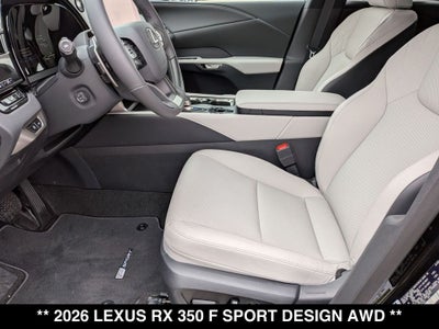 2026 Lexus RX 350 F SPORT Design