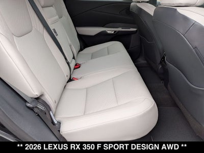 2026 Lexus RX 350 F SPORT Design