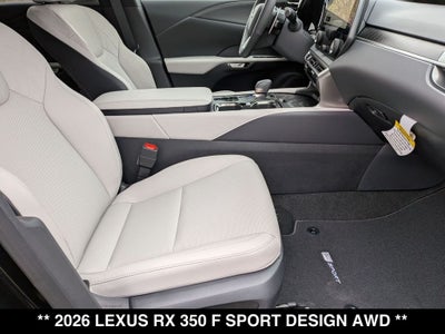 2026 Lexus RX 350 F SPORT Design