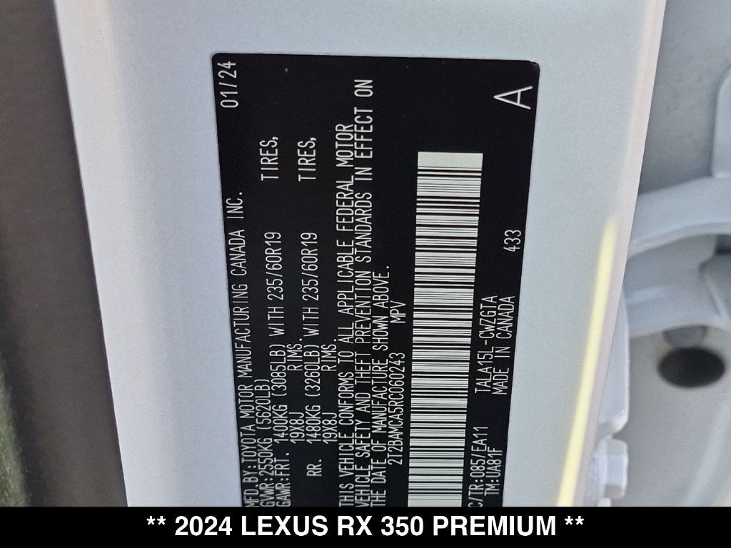 2024 Lexus RX 350 Premium