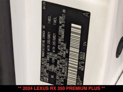 2024 Lexus RX 350 Premium Plus