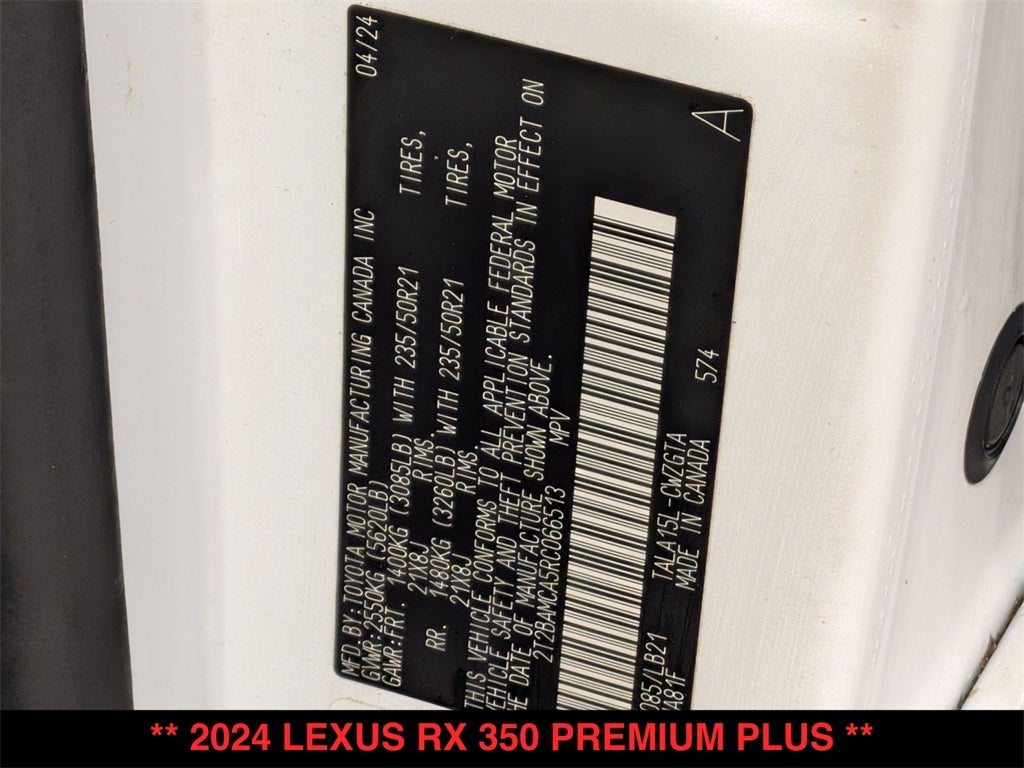 2024 Lexus RX 350 Premium Plus