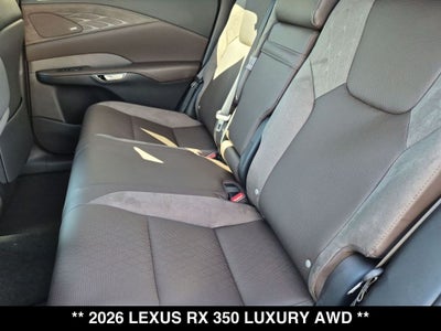 2026 Lexus RX LUXURY