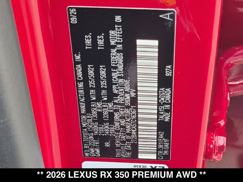 2026 Lexus RX PREMIUM