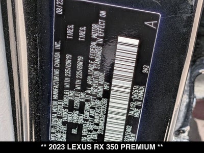 2023 Lexus RX 350 Premium