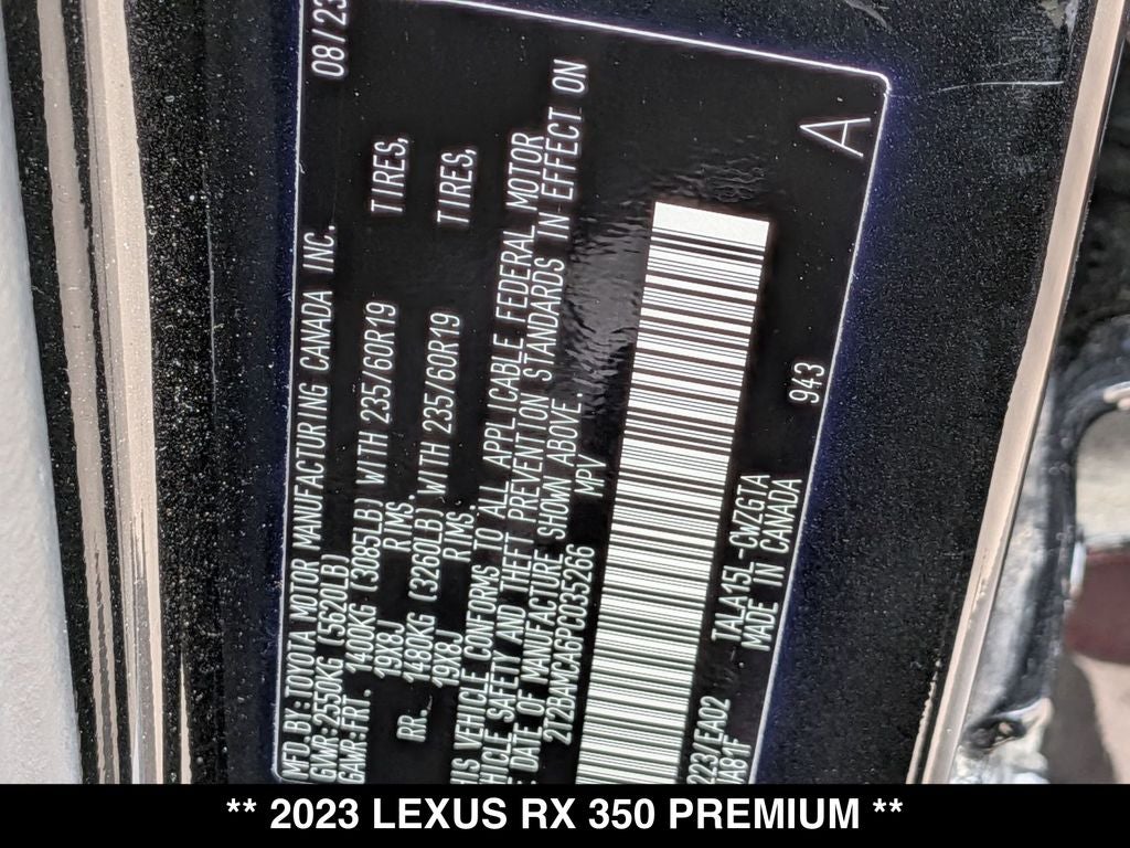2023 Lexus RX 350 Premium