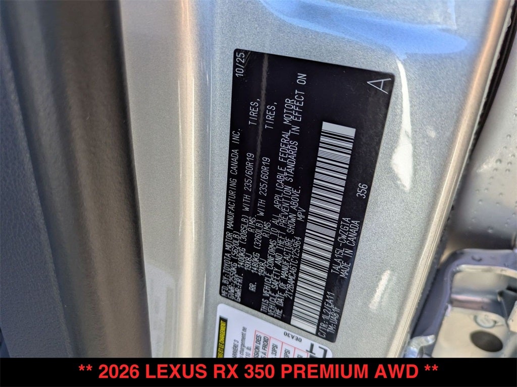 2026 Lexus RX PREMIUM