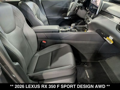 2026 Lexus RX 350 F SPORT Design