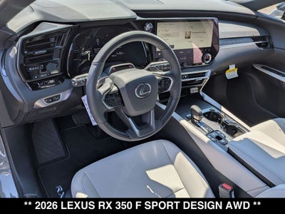 2026 Lexus RX 350 F SPORT Design