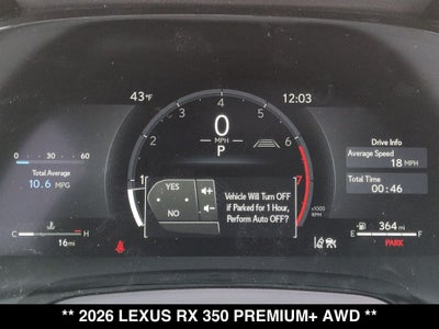 2026 Lexus RX PREMIUM PLUS