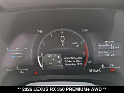 2026 Lexus RX PREMIUM PLUS