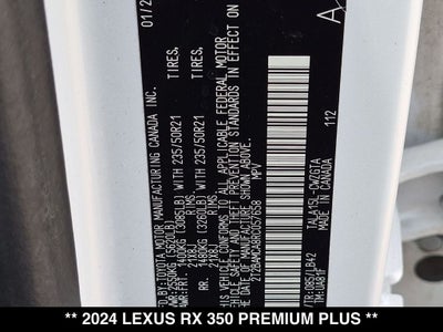 2024 Lexus RX PREMIUM PLUS