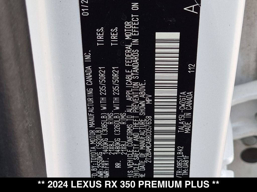 2024 Lexus RX PREMIUM PLUS